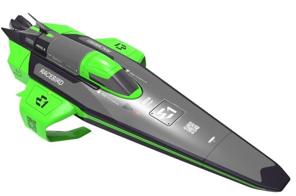 E1 RaceBird Lite RC Hydrofoil Fjernstyret Båd 2.4GHz RTR, Grøn E1 RaceBird Lite RC Hydrofoil Fjernstyret Båd 2.4GHz RTR, Grøn