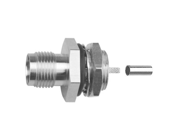 Telegärtner J01011R0000 J01011R0000 R-TNC-liitin Liitäntä, suora 50 Ω 1 kpl
