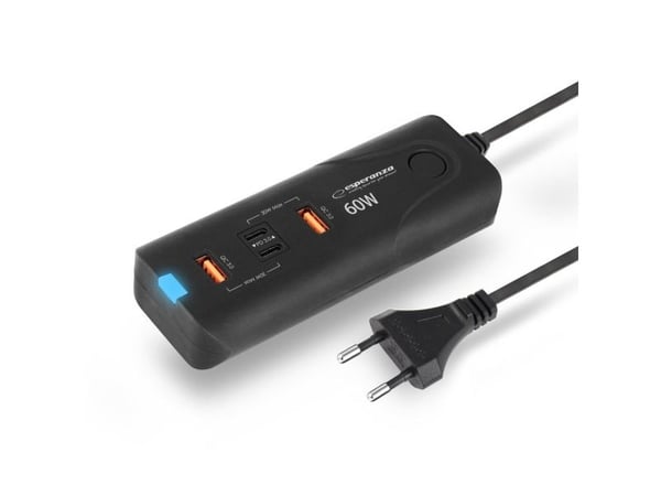 Esperanza EZC109, Innendørs, AC, 20 V, Sort