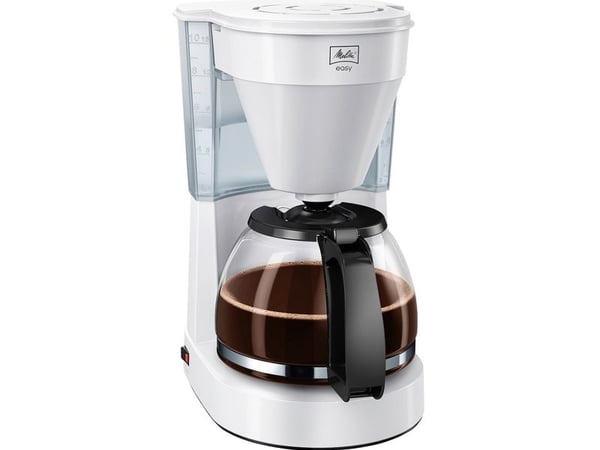 Melitta 1023-01, Droppande kaffebryggare, Malat kaffe, 1050 W, Vit