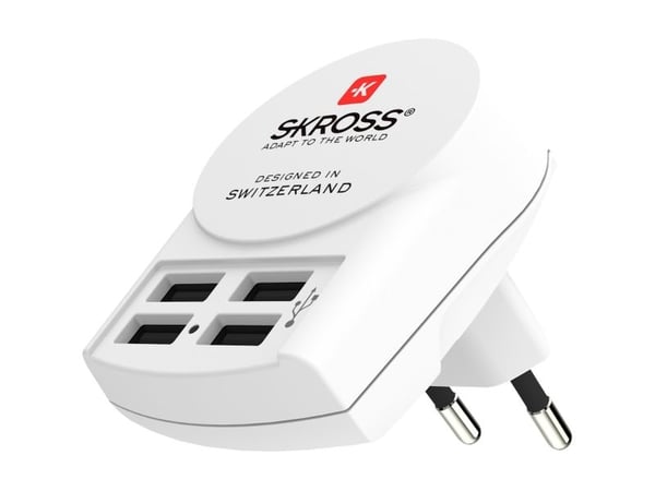 Skross 1.302422, Innendørs, AC, 5 V, Hvit