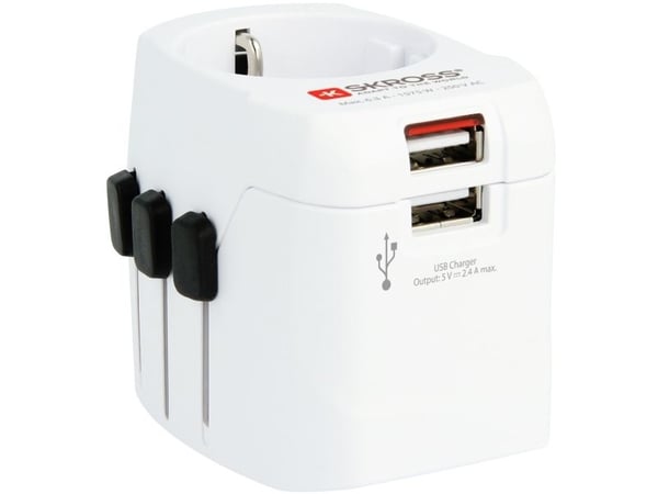 SKROSS multiadapter med USB 2x USB-A (1302460)