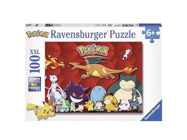 Ravensburger Pokemon 100 XXL, 100 stykker, Tegneserier, 6 år