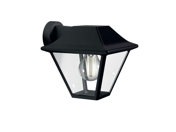 Philips myGarden Alpenglow-vegglampe, 60 W, E27, ingen pære, Vegglys, Svart, Aluminium, Glass, IP44, Hage, Terrasse, I