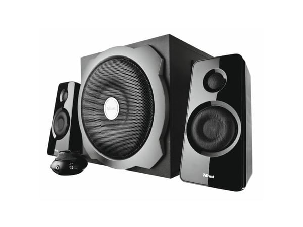 Trust Tytan 2.1 Subwoofer Speaker Set - Høyttalersystem - for PC - 2,1 kanaler - 60 watt (Total) - svart