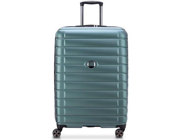 DELSEY Matkalaukku SHADOW 5.0 75CM 4 DOUBLE WHEELS Laajennettava matkakärry vihreä