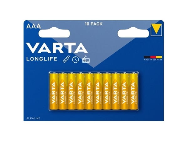 Varta Longlife - Batteri 10 x AAA - Alkalisk