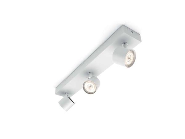 Philips WarmGlow LED Star-spotlys til tak/vegg, 3 stk., Overflateegnet, Ikke-utskiftbare pærer, 3 ampuller, LED, 13,5 W, 2700 K