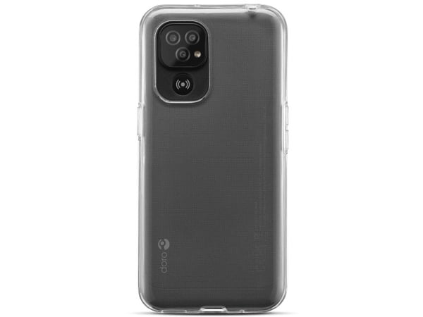 Doro - Baksidesskydd för mobiltelefon - termoplastisk polyuretan (TPU) - transparent - för DORO 8110
