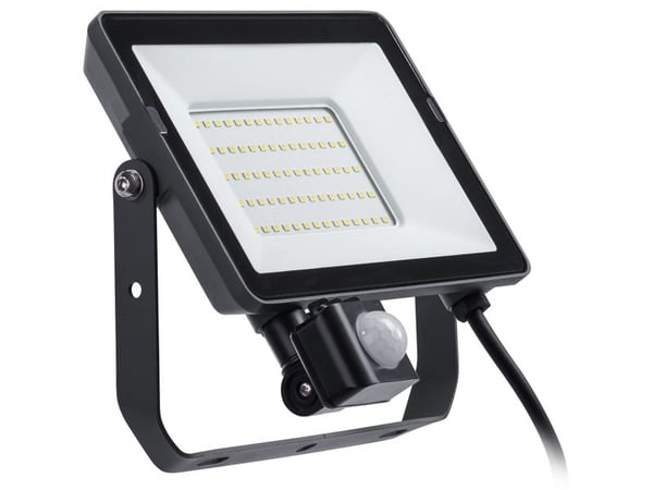 Philips ProjectLine - Flomlys - LED - 50 W - naturlig hvitt lys - 4000 K - flat - svart, blank