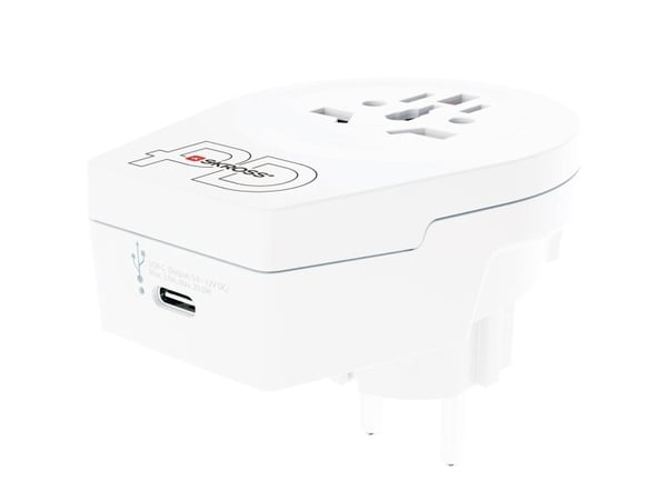 Skross 1.500290, Type F, Universell, Type B, Type A, Type B, Type C, Type G (UK), Type I (AU), Type J (CH), Type L (IT), Type N (BR), 100 - 250 V, ...