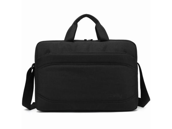 Celly MESSENGERBAG - Notebookbæreveske - with trolley strap - 15.6" - svart