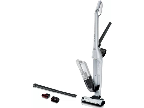 Bosch Flexxo BBH3ALL28 - Støvsuger - pinne/håndholdt (2-i-1) - uten pose - uten kabel - hvit metallisk