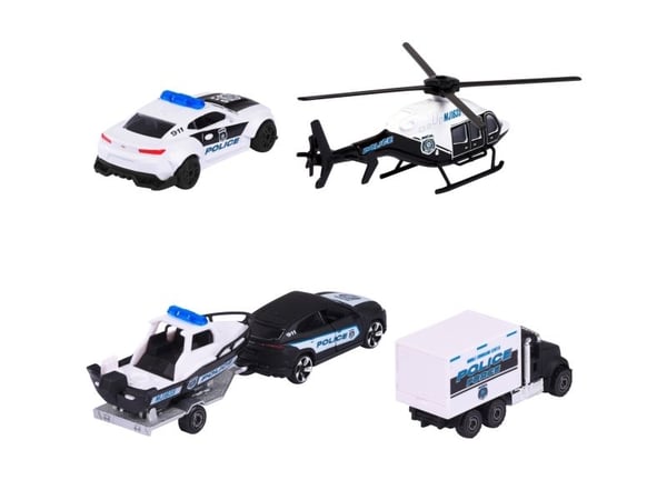 Majorette Police Force, Bilmodellsett, Montert på forhånd, Alle kjønn, Metall, Police Force, 3 år
