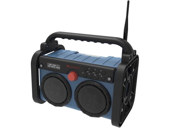 Soundmaster DAB85BL, Bærbar, DAB+, FM, 10 W, Svart, Blå, Monokromatisk, Rotasjon