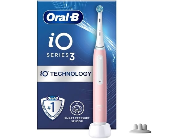 Oral-B iO 8006540730843, Voksen, Vibrerende tannbørste, Grundig rens, Soft (myk), Whitening, Rosa, Hvit, Rosa, Rund
