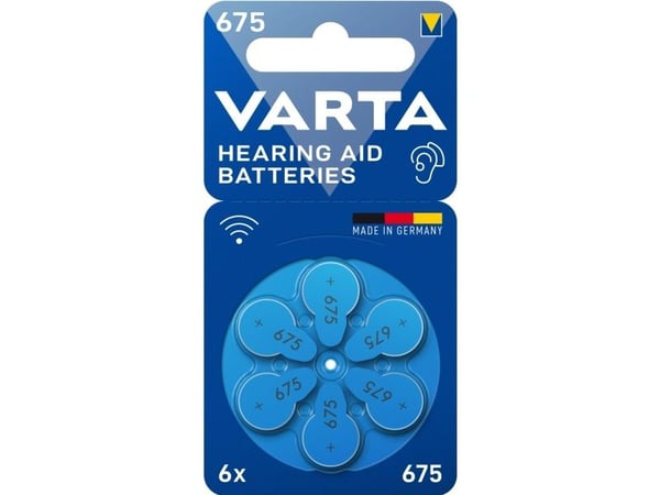 Varta 675, Engangsbatteri, PR44, Zink-luft, 1,45 V, 6 stykker, Hg (kvikksølv)