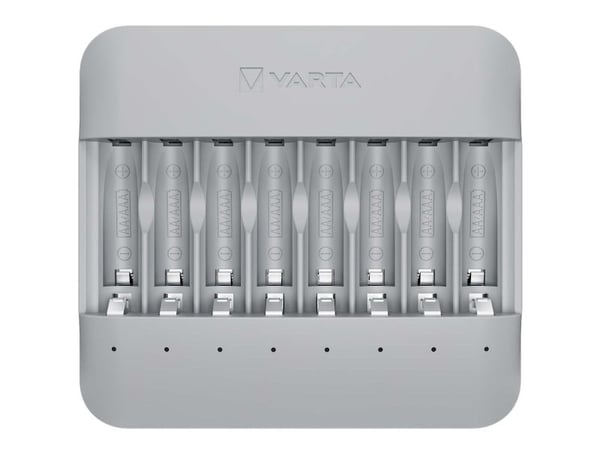 Varta Eco Multi - 1 t USB-batterilader - (for 8xAA/AAA) - på kabel: USB-C