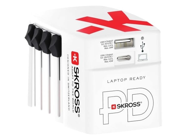 Skross 1.302332, Innendørs, AC, 20 V, Hvit