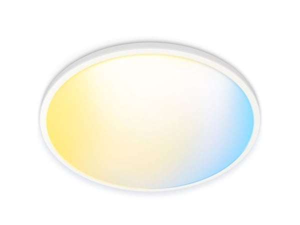 WiZ Super Slim - Taklampe - LED - 22 W - tunable white - 2700-6500 K - rund - hvit