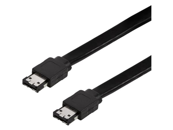 LogiLink CS0010, 0,75 m, eSATA, eSATA, Hankjønn/hankjønn, Sort, UL-2725