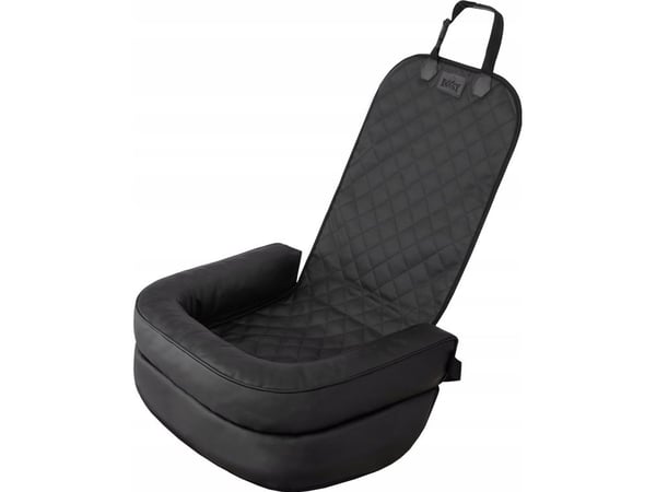 Hundetransportbur front svart skai