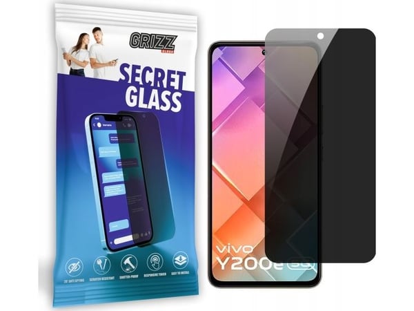 GrizzGlass personvern-/privatlivsbeskyttelsesglass GrizzGlass SecretGlass for Vivo Y200e
