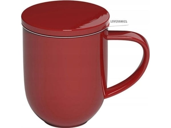 Loveramics Pro Tea - kopp med brygger 300 ml - rød Loveramics Pro Tea - kopp med brygger 300 ml - rød