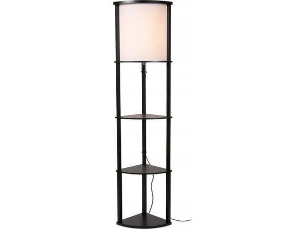Gulvlampe DELIGHT Lucide Menno 44798/81/30 loft metall blomsterholder 1x60W E27 svart/beige