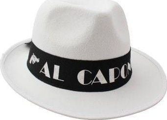 Al Capone-hatt hvit
