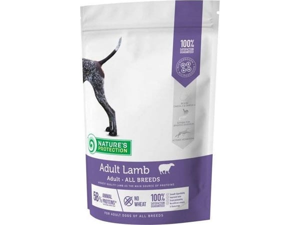 Nature’s Protection Fôr til voksne hunder, lam 500g