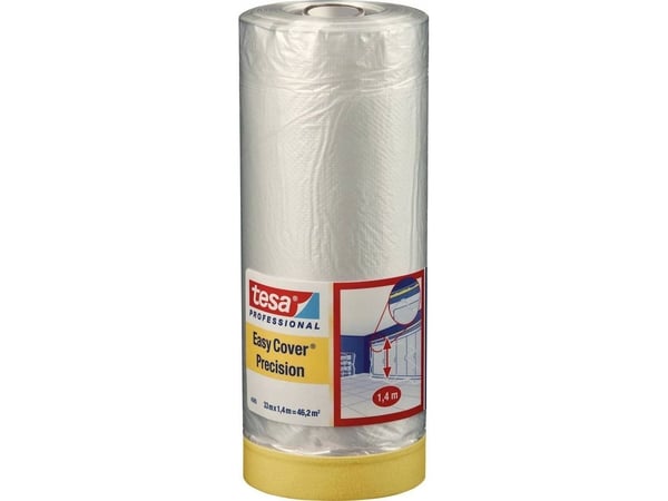 Tesa Easy Cover® Precision 4365 maskeringsfolie (L x B) 33 m x 140 cm transparent 04365-1-0 TESA innhold (04365-1-0)