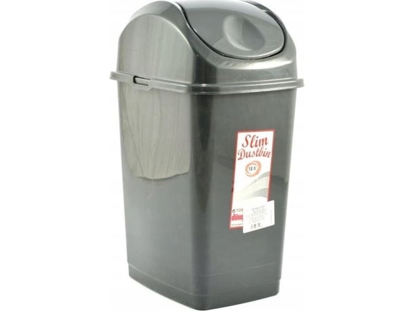 TRITON sammenleggbar beholder SLIM 18 l askegrå 290x235x461