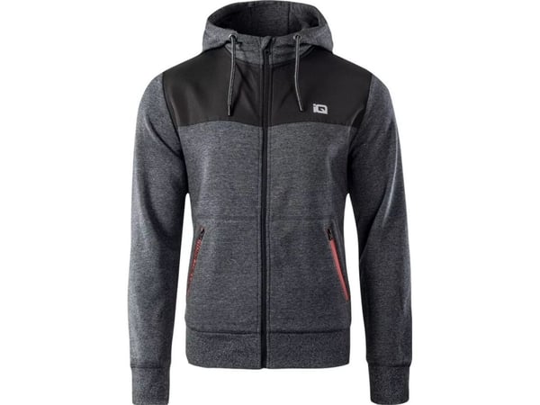 IQ Meska genser IQ SARIN 11540-BLK ME/BLK/S sort melange/sort/krydret oransje str. S
