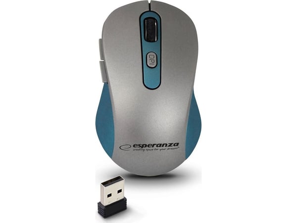 Esperanza EM131B trådløs mus 2,4 GHz 6D optisk USB Adara blå Esperanza EM131B trådløs mus 2,4 GHz 6D optisk USB Adara blå