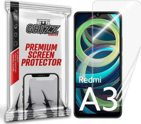GrizzGlass keramisk skjermbeskytter GrizzGlass CeramicFilm for Xiaomi Redmi A3