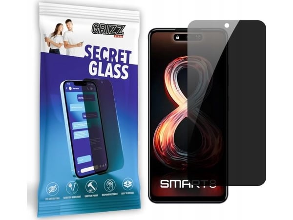 GrizzGlass GrizzGlass SecretGlass Privacy Glass for Infinix Smart 8 Pro