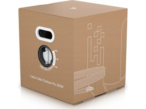 Ubiquiti UniFi - Bulkkabel - 305 m - STP - CAT 5/5e - utomhus, massiva ledare, stöd för Gigabit Ethernet - vit
