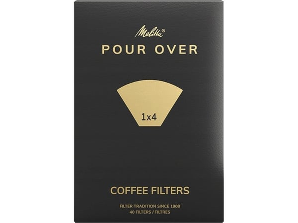 Melitta pappersfilter för kaffe 1x4 - Pour Over - 40 st