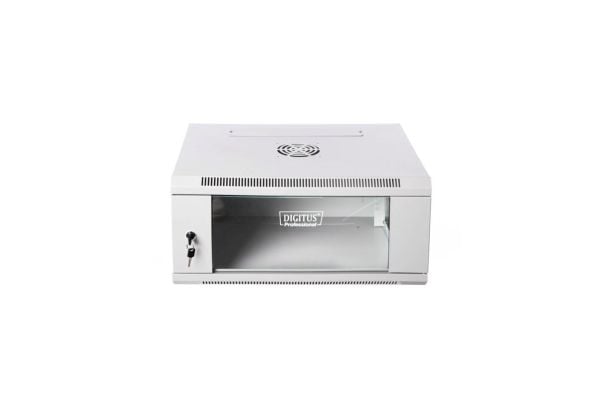 DIGITUS Professional DN-W19 04U/450 - Skap - veggmonterbar - grå, RAL 7035 - 4U - 19"