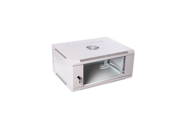 DIGITUS Professional DN-W19 06U/450 - Skåp - väggmontering - grå, RAL 7035 - 6U - 19"