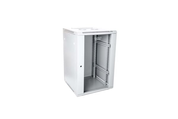 DIGITUS Professional DN-W19 15U/600 - Skap - veggmonterbar - grå, RAL 7035 - 15U - 19"