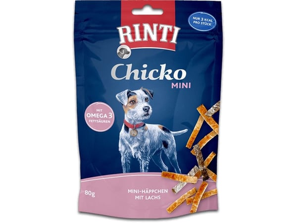 RINTI 91444, Snacks, Hund, Voksen, Kylling, Laks, 80 g