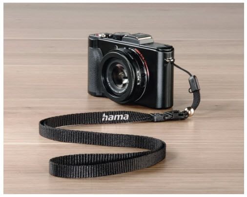 Hama 00027838, Digitalt kamera, Nylon, Svart, 10 kg, Klikkspenne, 45 cm