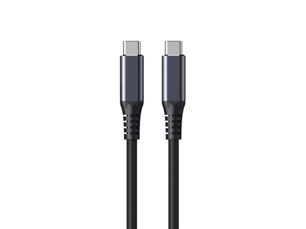 eSTUFF INFINITE - USB-kabel - USB-C (hann) til USB-C (hann) - USB4 Gen3x2 - 1.2 m - 8K 60Hz støtte, 100 % resirkulert plast - svart