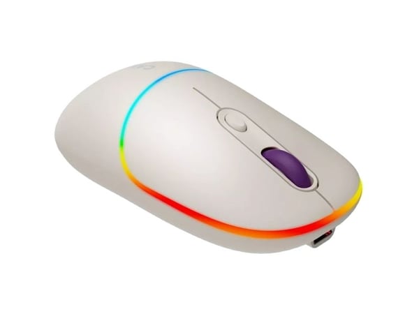 Canyon MW-22, Ambidekstriøs, Optisk, RF trådløs + Bluetooth, 1600 DPI, Hvit