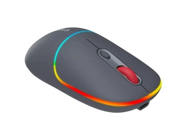 Canyon MW-22, Ambidekstriøs, Optisk, RF trådløs + Bluetooth, 1600 DPI, Grå