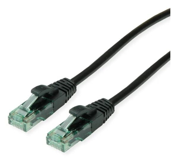 ROLINE 21.45.3150, 0,5 m, Cat6a, U/UTP (UTP), RJ-45, RJ-45, Sort