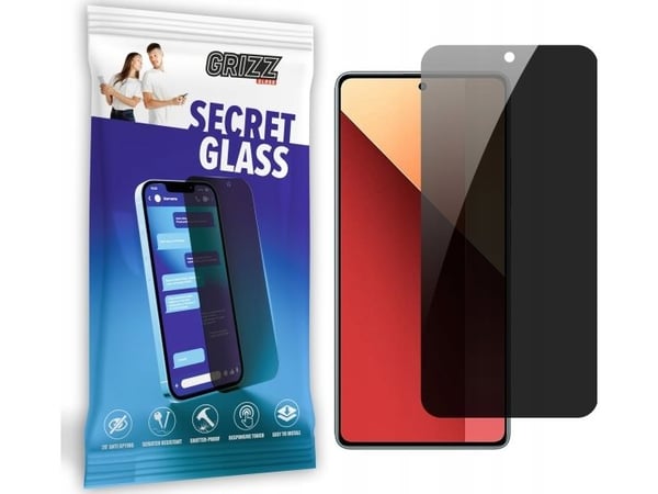 GrizzGlass personvernglass GrizzGlass SecretGlass til Xiaomi Redmi Note 13 4G