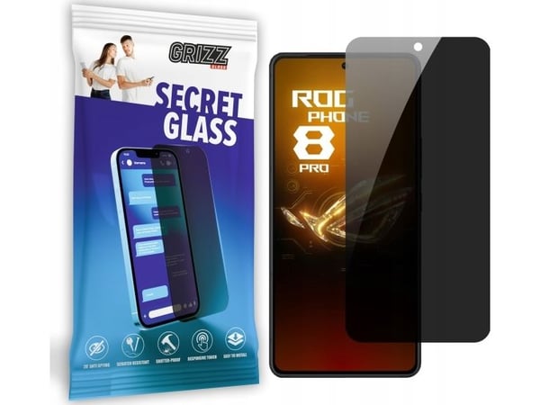 GrizzGlass GrizzGlass SecretGlass personvernglass for Asus ROG Phone 8 Pro